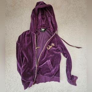 purple velour velvet jacket